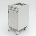 Shielded service trolley