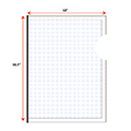 Avec accès claviculaire: SX8320  Champs Opératoire Anti-X Polyvalent Absorbant (L3) – Fenêtre Demi-Cercle - 30 x 43 cm (15/boîte)