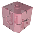 Fantôme de Vérification ISO/HEX cube seul